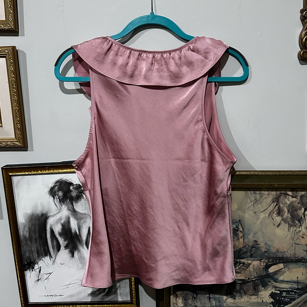 Wilfred Front Tie Sleeveless Top with Ruffle Accent - Picture 3 of 3